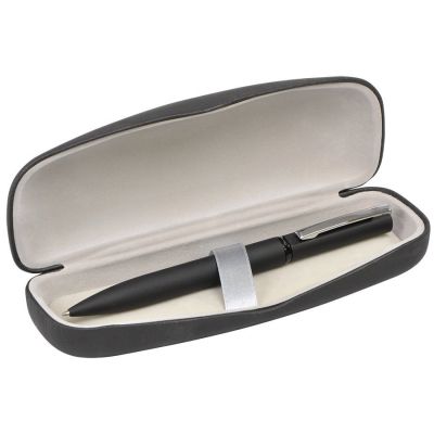 Ручка шариковая MIRROR, покрытие soft touch, цвет черный-0