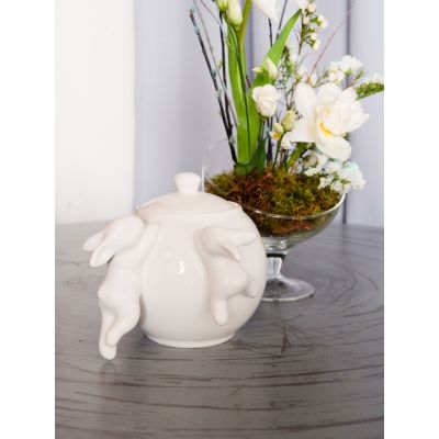 Сахарница с кроликами (NEW), 1000 мл, Белый-0