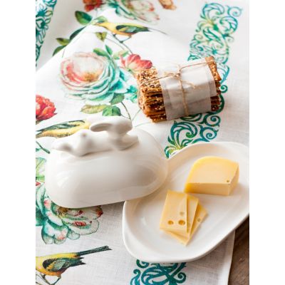 Маслёнка с кроликом, 380 мл, Белый-2