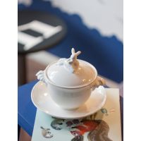 Бульонница &quot;Кролик - Везунчик&quot; с тарелкой, 425 мл, Белый