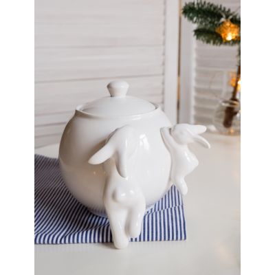 Сахарница с кроликами (NEW), 1000 мл, Белый-3