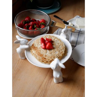 Тарелочка для сладостей &quot;Воришки&quot; (NEW), 23.5 см, Белый-1