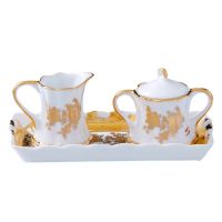 Набор &quot;Мелисса&quot; (молочник и сахарница на блюдце), 17 * 8,5 *7 см 167379