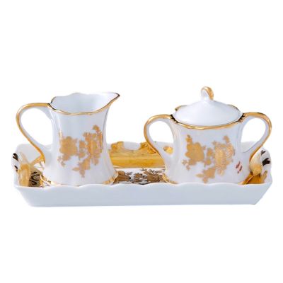 Набор &quot;Мелисса&quot; (молочник и сахарница на блюдце), 17 * 8,5 *7 см 167379-0