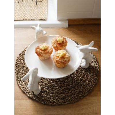 Тарелочка для сладостей &quot;Воришки&quot; (NEW), 23.5 см, Белый-0