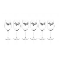 Комплект бокалов для красного вина 6 шт  UVA BLACK в подарочной упаковке