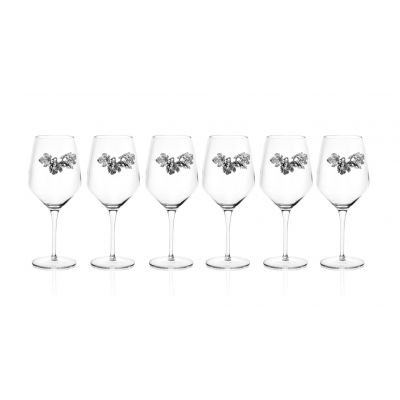 Комплект бокалов для красного вина 6 шт  UVA BLACK в подарочной упаковке-0