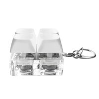 Брелок Press Anti Stress с LED подсветкой, белый