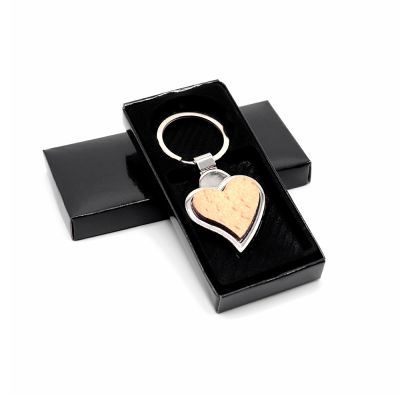 Брелок Woody H(сердце), натуральный-1