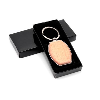 Брелок Woody E(эллипс), натуральный-1