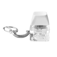 Брелок PUSH ME с LED подсветкой, Белый