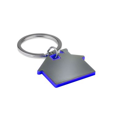 Брелок "Дом", металлический, синий-1