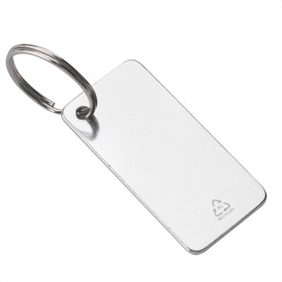 Брелок из переработанного алюминия Convert, серебро-2