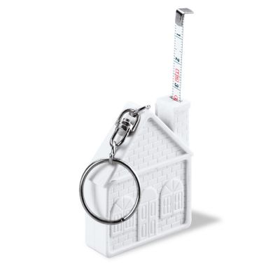 Брелок-рулетка "Home", 1 метр, белый-0