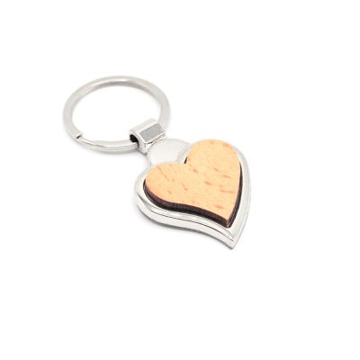 Брелок Woody H(сердце), натуральный-0