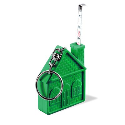 Брелок-рулетка "Home", 1 метр, зеленый-0