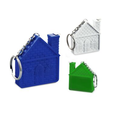 Брелок-рулетка "Home", 1 метр, зеленый-1