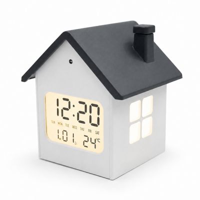 Часы метеостанция HomeTime, черные-0