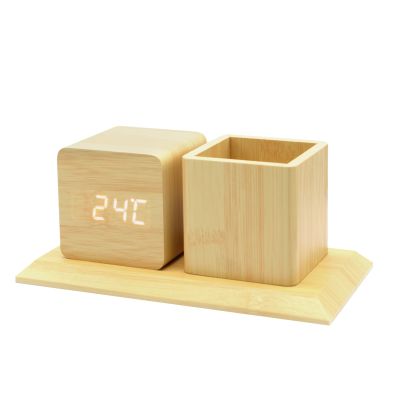 Многофункциональные часы – погодная станция с карандашницей-2