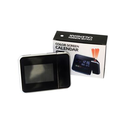 Часы-метеостанция Jettix с проективным циферблатом, черные-4