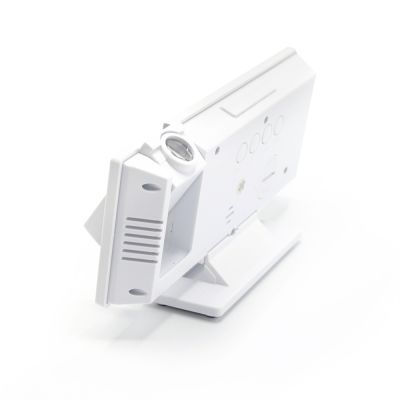 Часы-метеостанция Omix с проективным циферблатом, белые-3