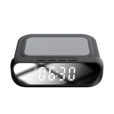 Часы с беспроводной зарядкой Drake, черный-0