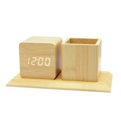 Многофункциональные часы – погодная станция с карандашницей-1