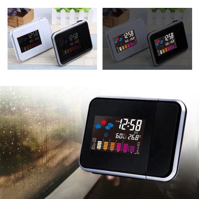 Часы-метеостанция Jettix с проективным циферблатом, черные-2