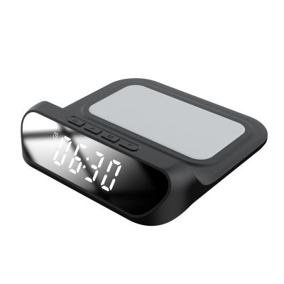 Часы с беспроводной зарядкой Drake, черный-2