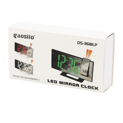 Часы-метеостанция Omix с проективным циферблатом, белые-4