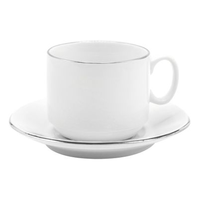 Чайная пара фарфоровая 220см³ "экспресс" "Платиновый" (7С1344Ф34) в коробке-0