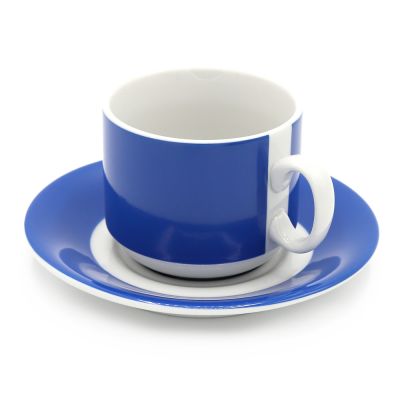 Чайная пара фарфоровая 220см³ "экспресс" "Sunrise" (7С1665Ф34), синий, в коробке-1