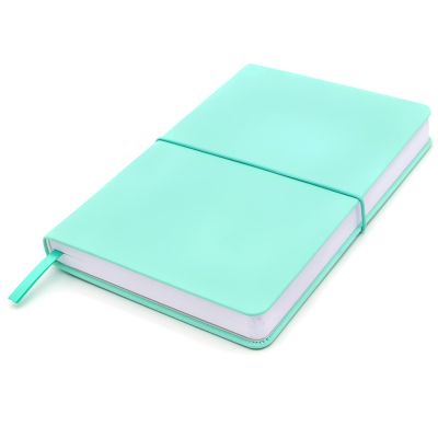 Блокнот A5 "Veles" с карманом, бирюзовый-0