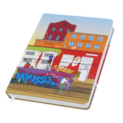 Записная книжка Dziuna Октябрьская в линейку 15,5 x 21 см-0