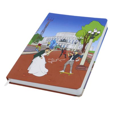 Записная книжка Dziuna Театр в клетку 15,5 x 21 см-0