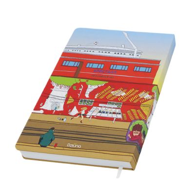 Записная книжка Dziuna Октябрьская в клетку 10,5 x 16 см-1