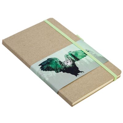 Скетчбук (Сова), 13х21 см, блок 96 стр. без печати. тонир. Бумага на обложку - крафт R1-88804KS-0