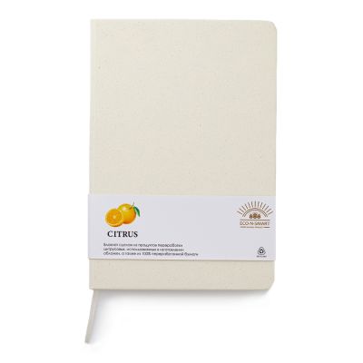 Блокнот из растительного сырья Tutti Frutti, цитрусовый-1