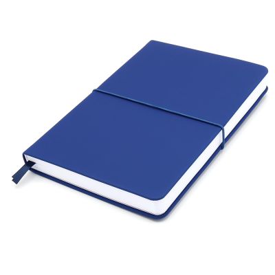 Блокнот A5 "Veles" с карманом, тёмно-синий-0