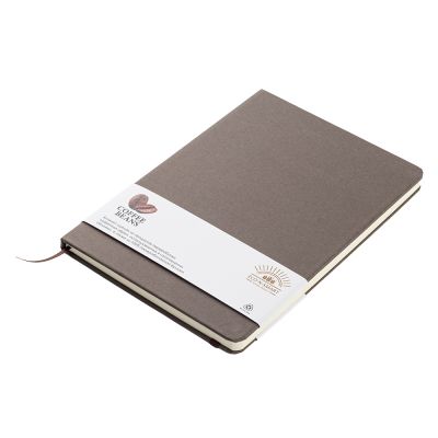 Блокнот из растительного сырья Tutti Frutti, кофейный-0