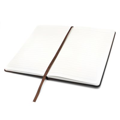 Блокнот A5 "Champion" с широкой застёжкой, чёрный-1