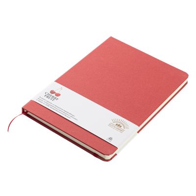 Блокнот из растительного сырья Tutti Frutti, вишнёвый-0