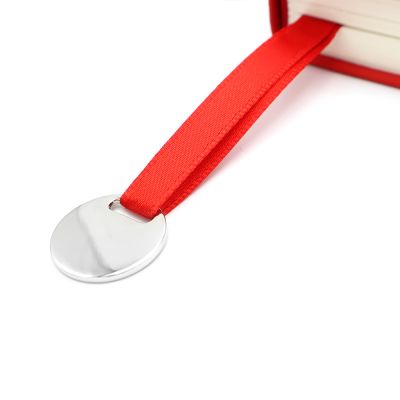 Блокнот A5 "Officer" с металлической биркой, красный-2