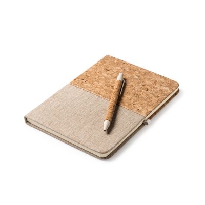 Блокнот А5 ROBIN в твёрдом переплёте с ручкой-2