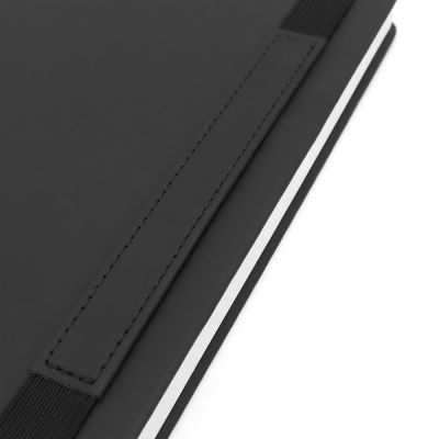 Блокнот A5 "Champion" с широкой застёжкой, чёрный-2