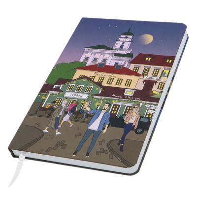 Записная книжка Dziuna Зыбицкая в клетку 15 x 21 см-0