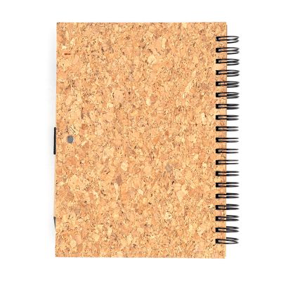 Блокнот "Гарольд" со стикерами и шариковой ручкой, черный-2