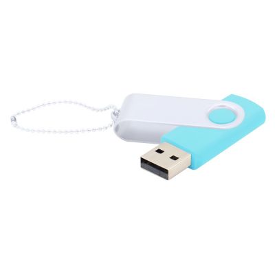 Флешка Designer To Go 2.0 USB 16Gb, бирюзовый/белый-0