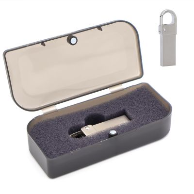 Флешка Carabine 16 Гб в футляре, серебристая-0