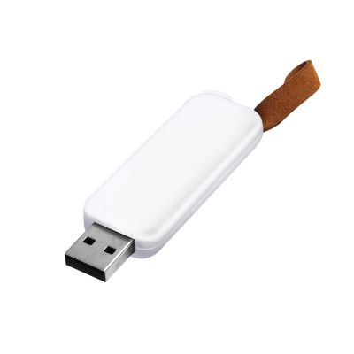 Флешка Gear Soft 32 Гб в футляре, белая-1